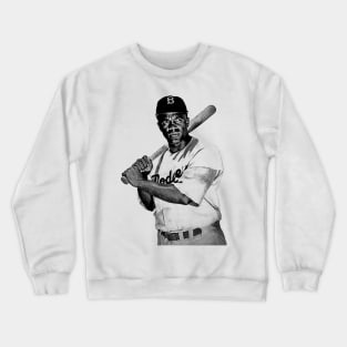 Jackie Robinson 42 - Vintage Old School Crewneck Sweatshirt